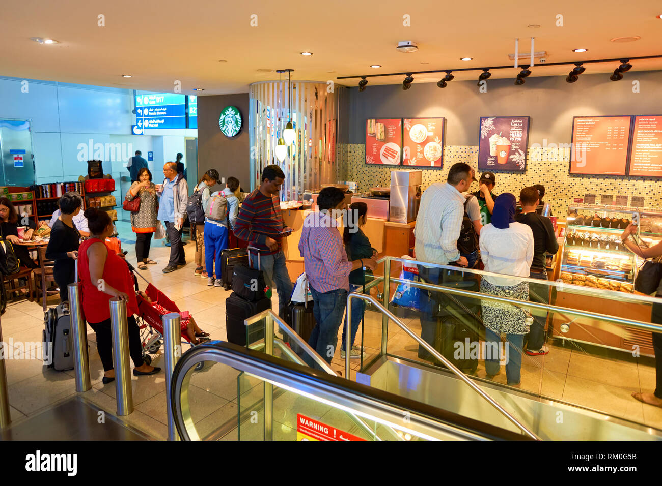 DUBAI CIRCA NOVEMBER, 2016 a Starbucks cafe in Dubai International