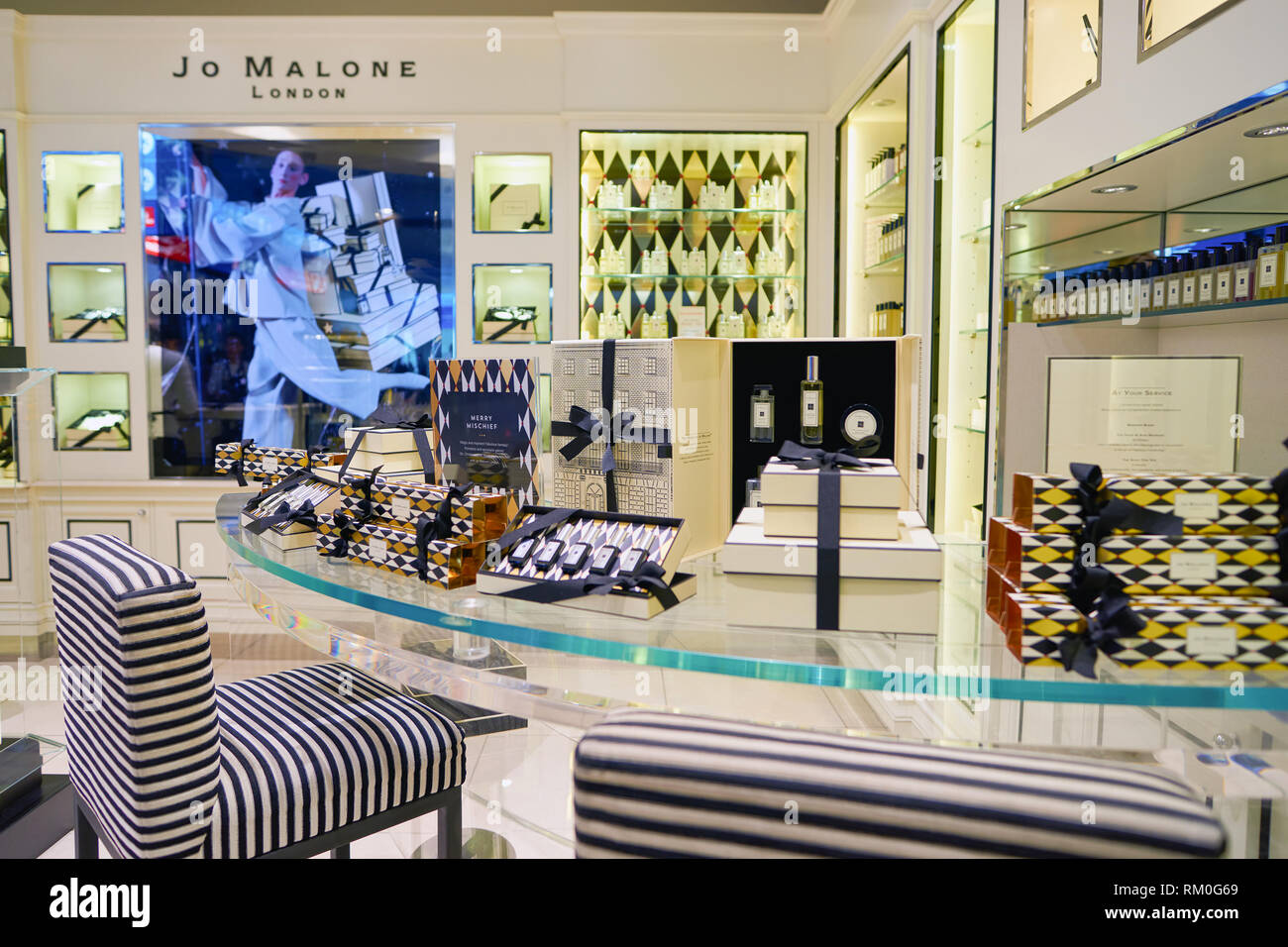 DUBAI, UAE CIRCA NOVEMBER, 2016 Jo Malone store at Dubai