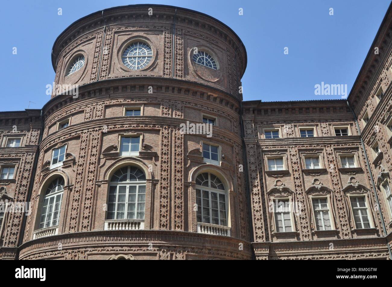 Turin, Italy: Palazzo Carignano Stock Photo