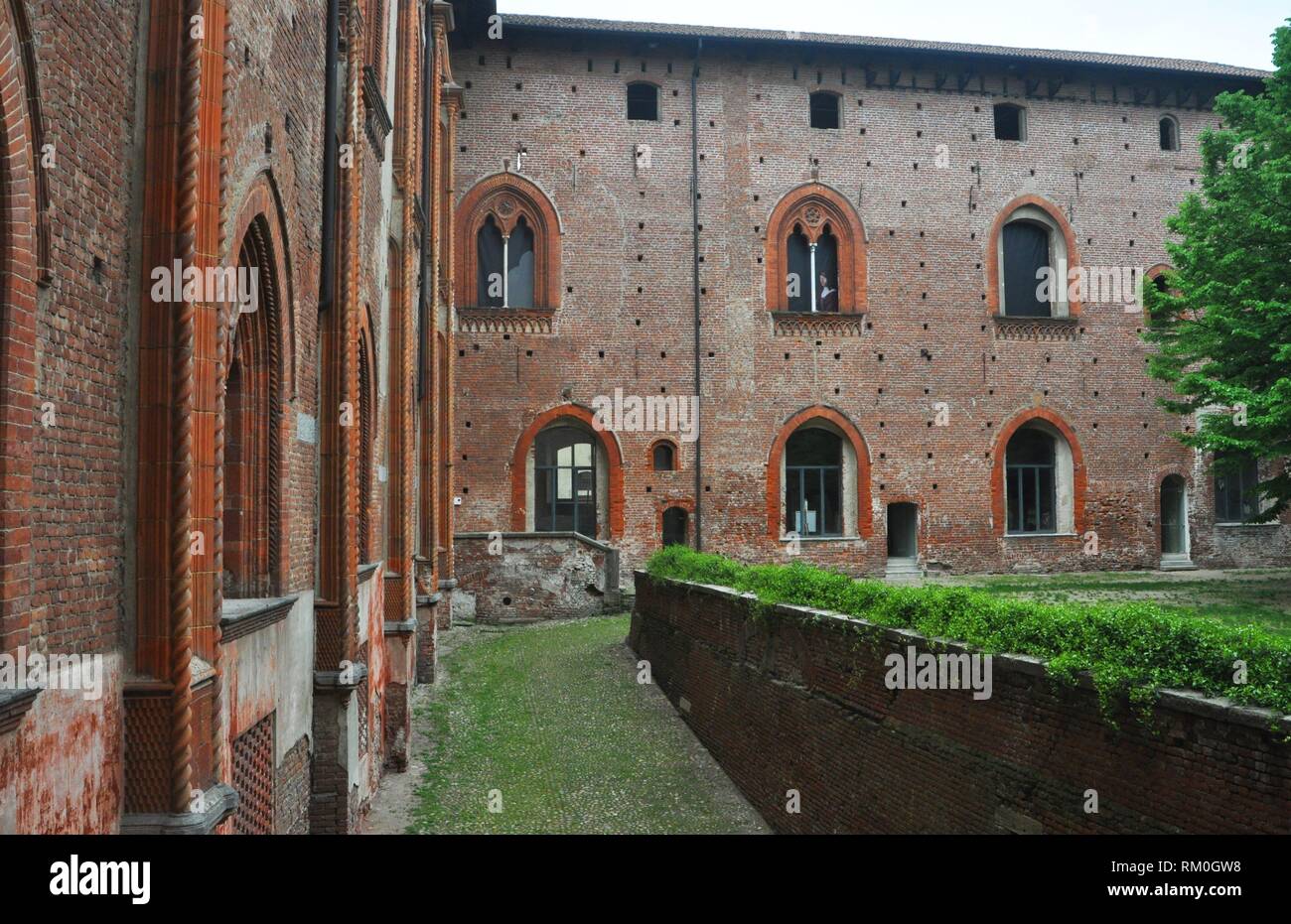 Vigevano, Italy: Castello Sforzesco Stock Photo