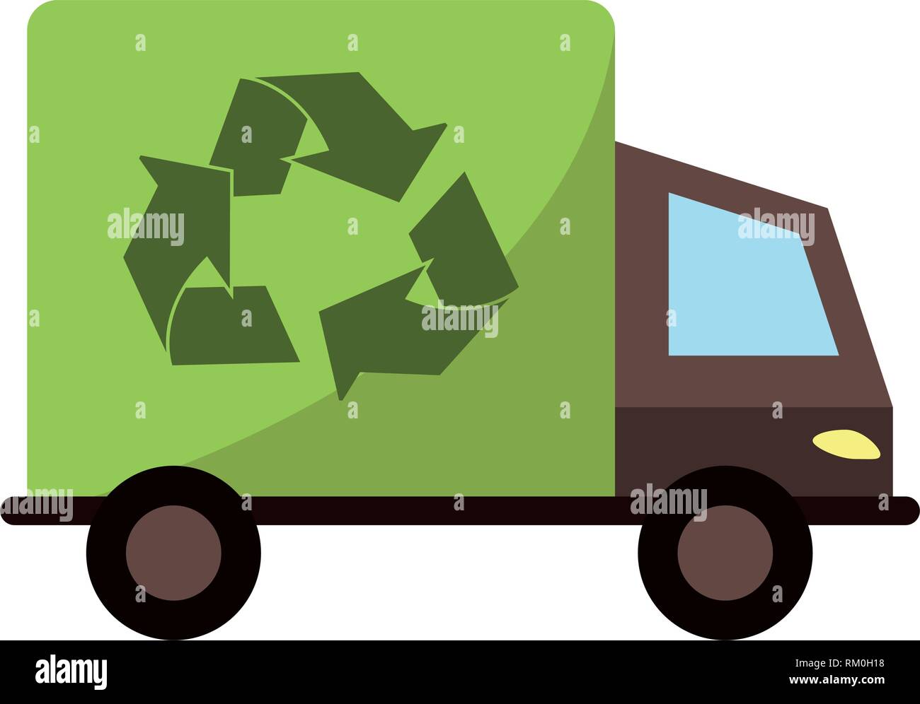 Eco truck Stock Vector Images - Alamy
