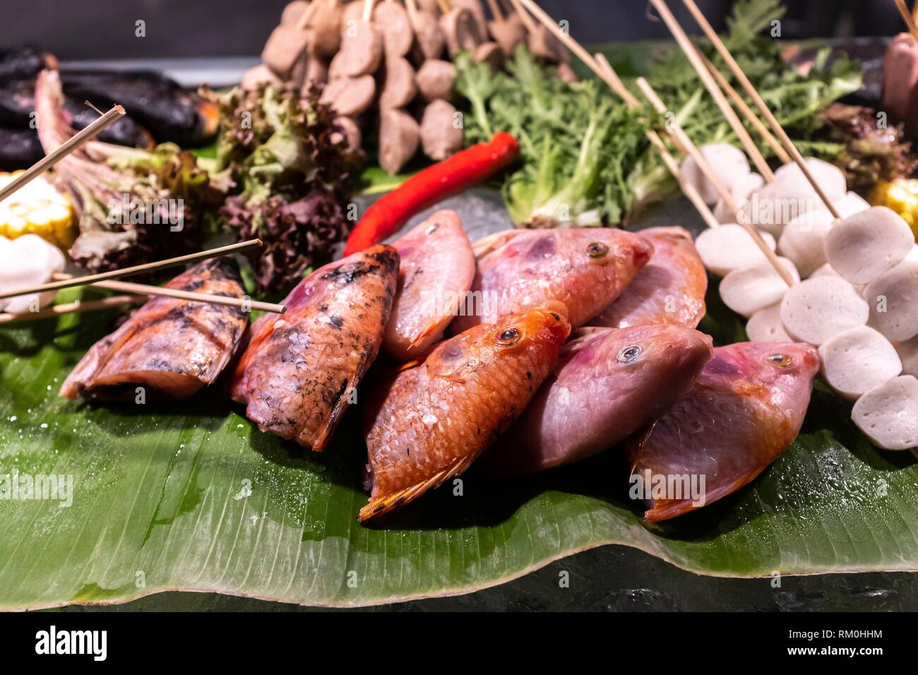 Indonesian food in Jakarta, Indonesia Stock Photo Alamy