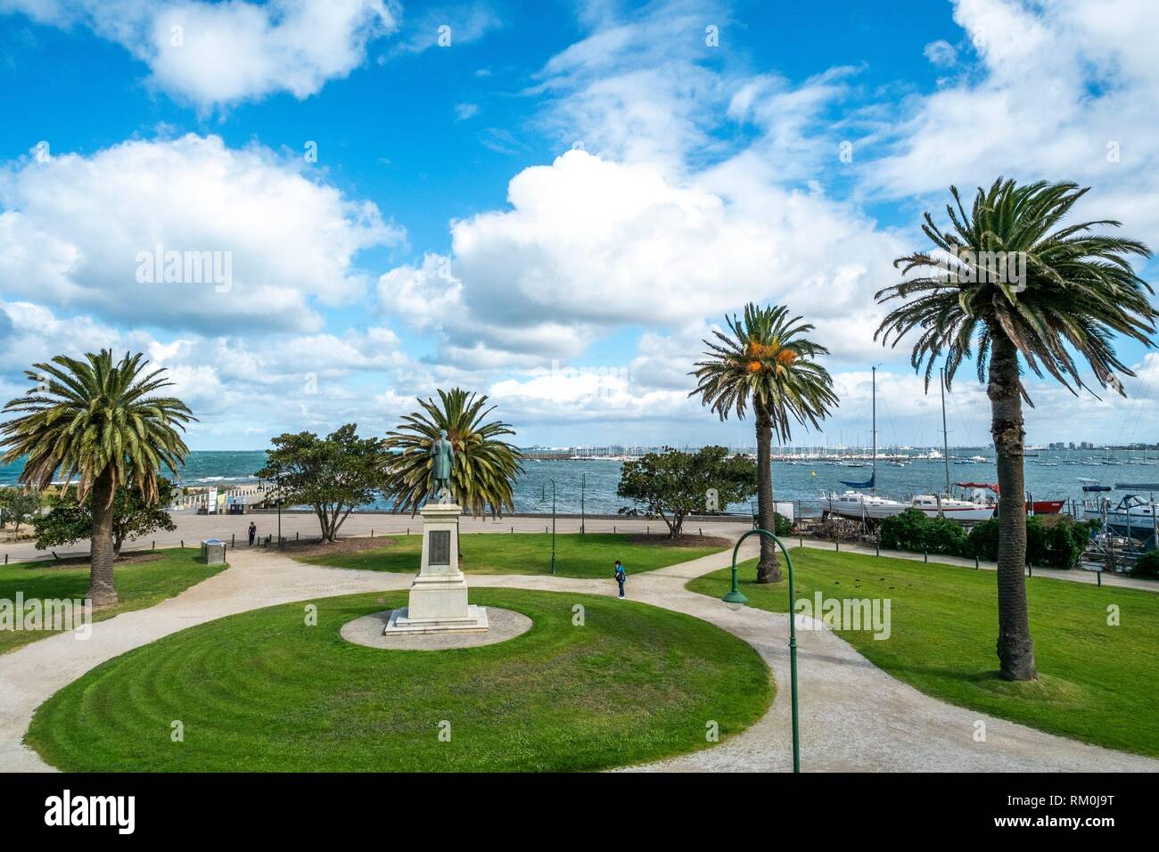 St Kilda on Port Phillip Bay, Melbourne Stock Photo