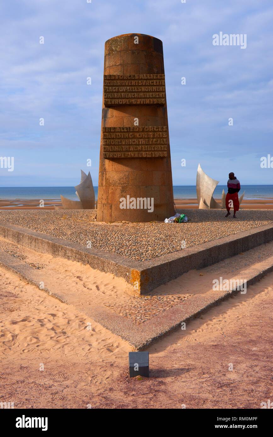 Second World War Monument Vierville Sur Mer D Day Memorial