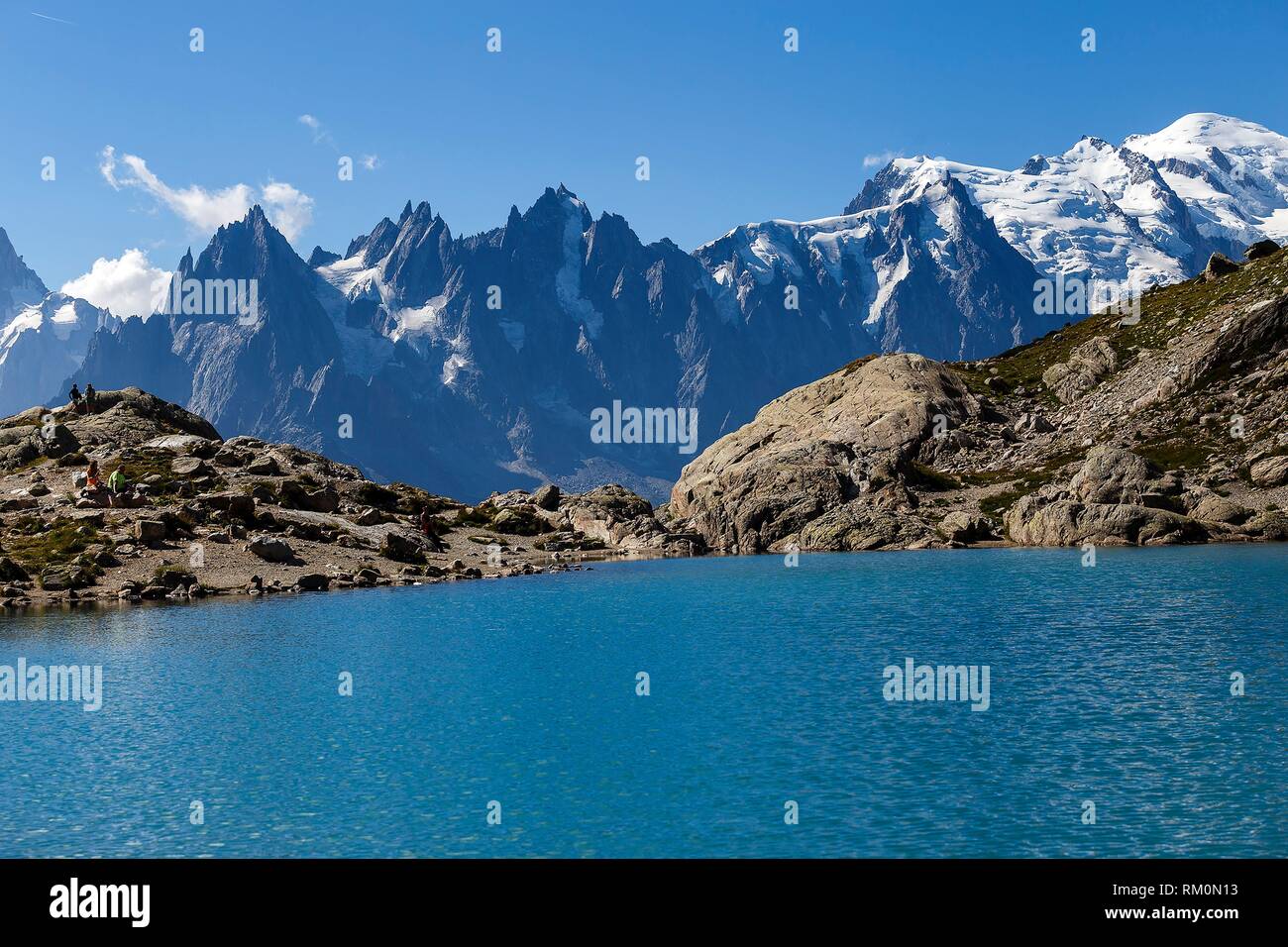 Chamonix, Mont Blanc, Lac Blanc, Haute Savoie, France, Europe. Stock Photo
