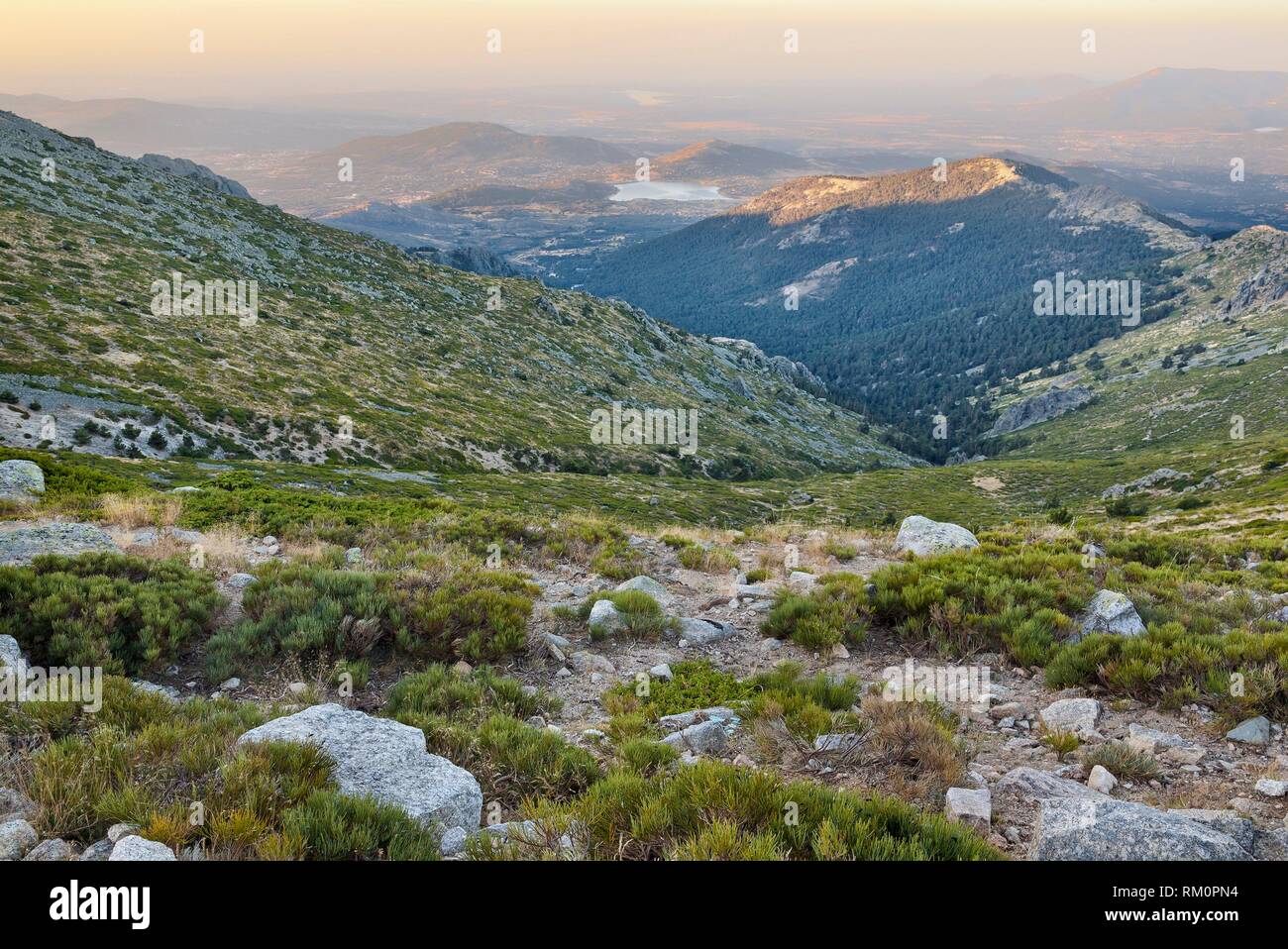 Sunrise At Cabrillas Hills In The Sierra De Guadarrama Madrid Spain Stock Photo Alamy