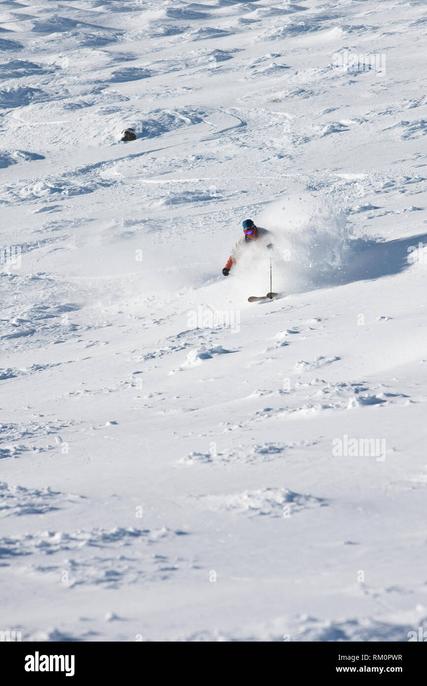 Ski action Stock Photo