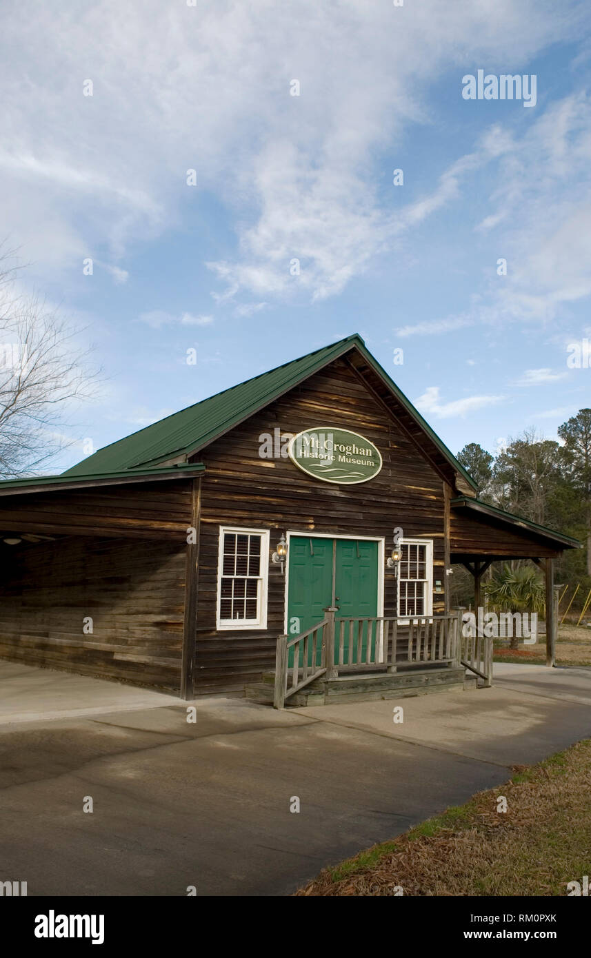 Exterior of Mt Croghan Historic Museum, South Carolina USA Stock Photo