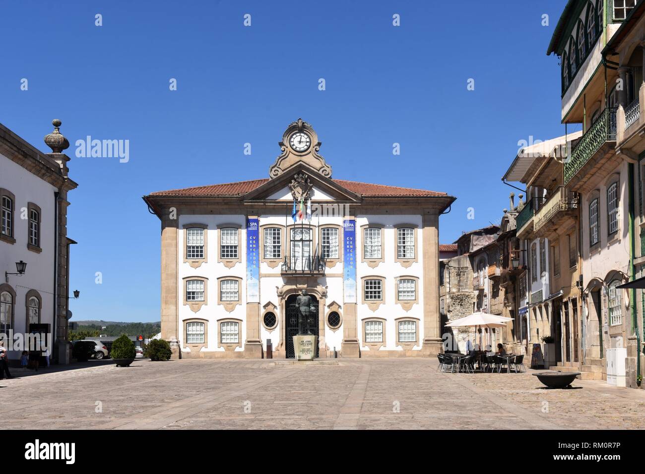 The town hall, in the central square in Chaves, Portugal Stock Photo - Alamy