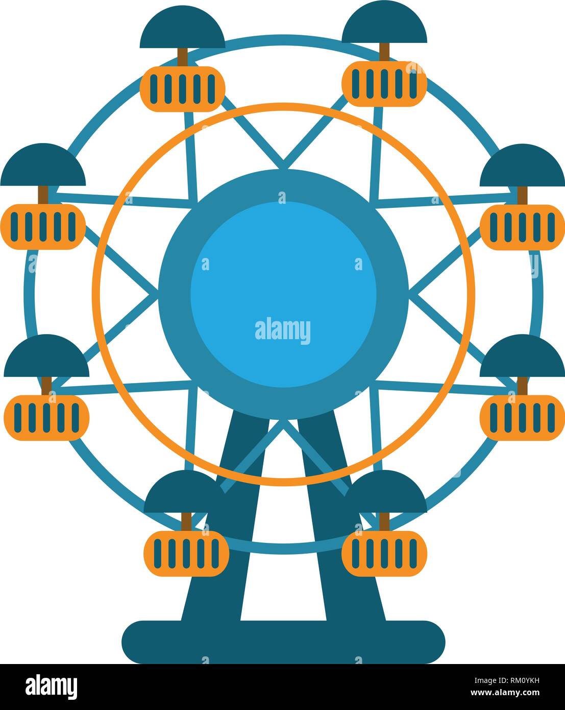 Ferris wheel cartoon Stock Vector Image & Art Alamy