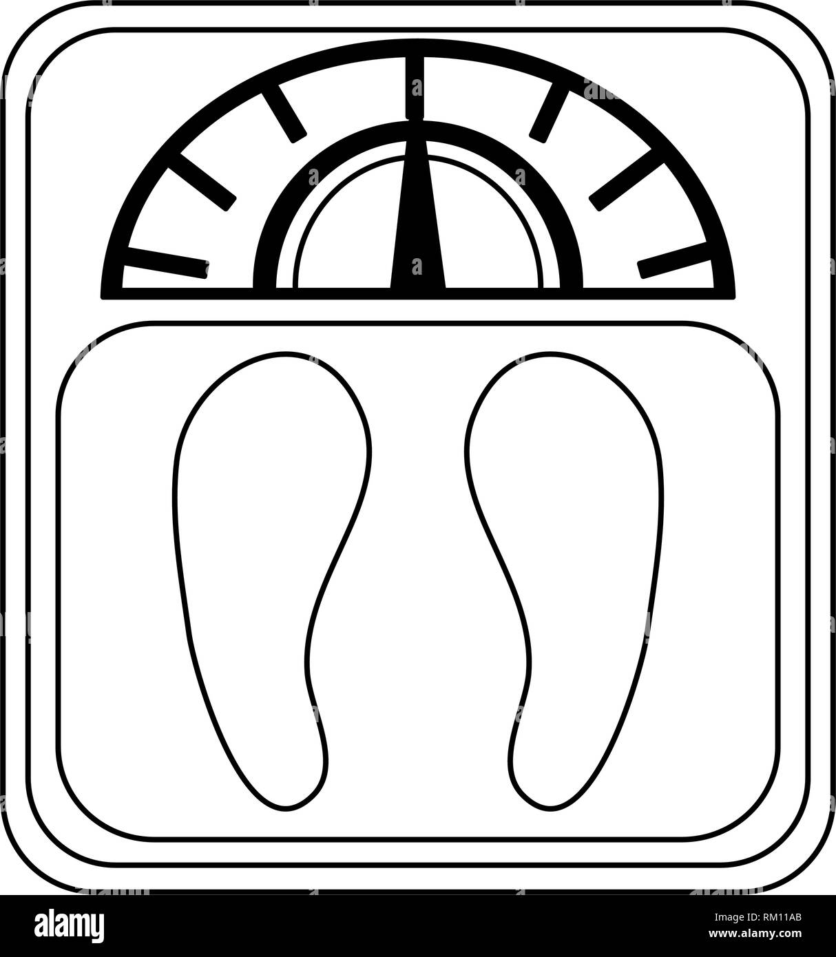 body fat scale symbol in black and white Stock Vector Image & Art Alamy