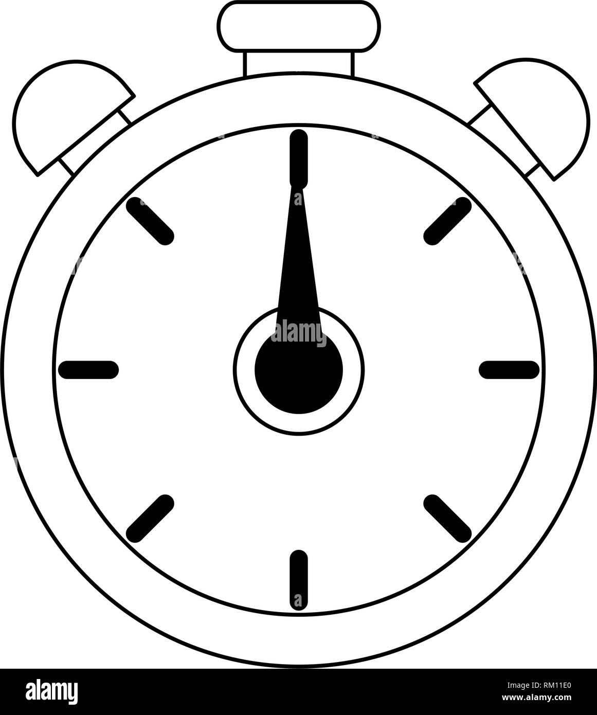 sport chronometer timer in black and white Stock Vector Image & Art - Alamy