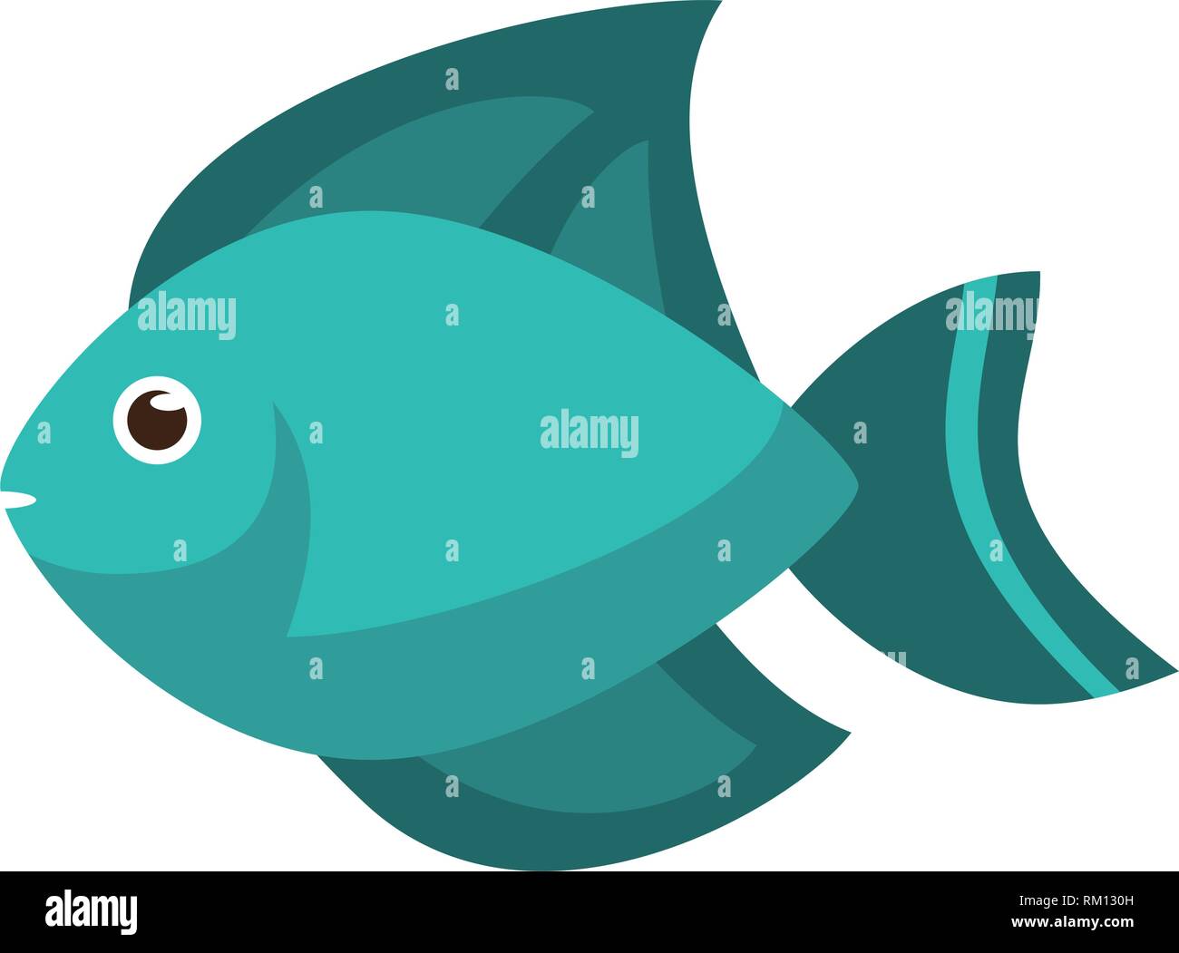 Fish sea animal cartoon Stock Vector Image & Art - Alamy
