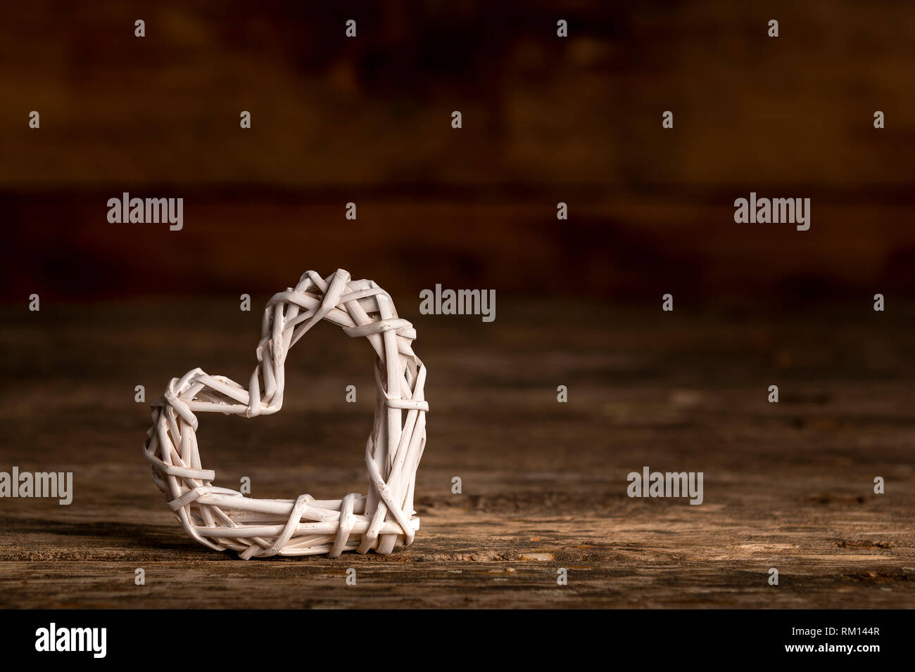 Wicker heart decor hi-res stock photography and images - Alamy