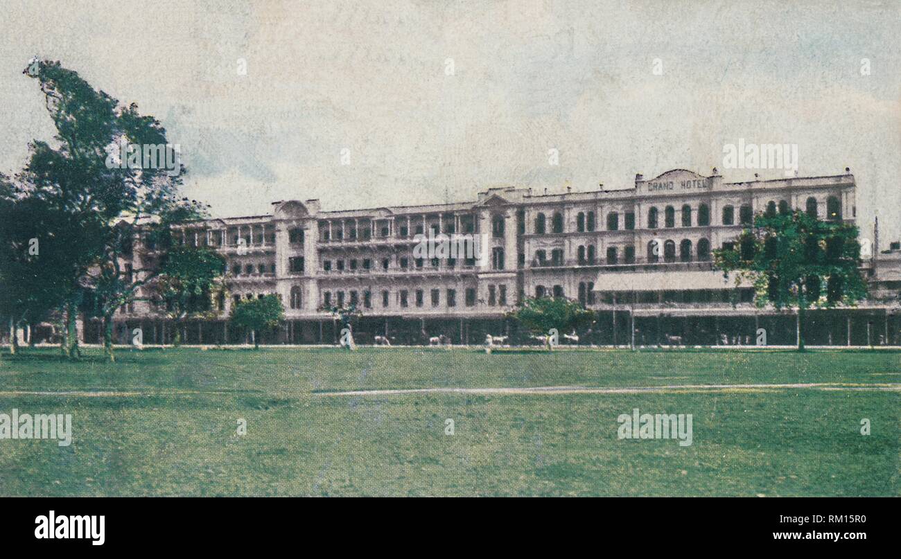 'The Grand Hotel, Calcutta', 1911.  Creator: Unknown. Stock Photo