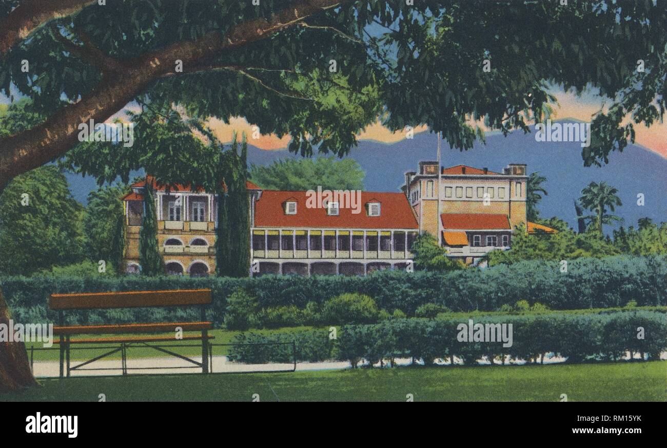'Governor's Residence, Trinidad, B.W.I.', c1940s. Creator: Unknown. Stock Photo