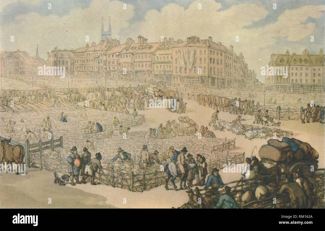 'Smithfield Meat Market', c1816, (1944). Creator Thomas Rowlandson