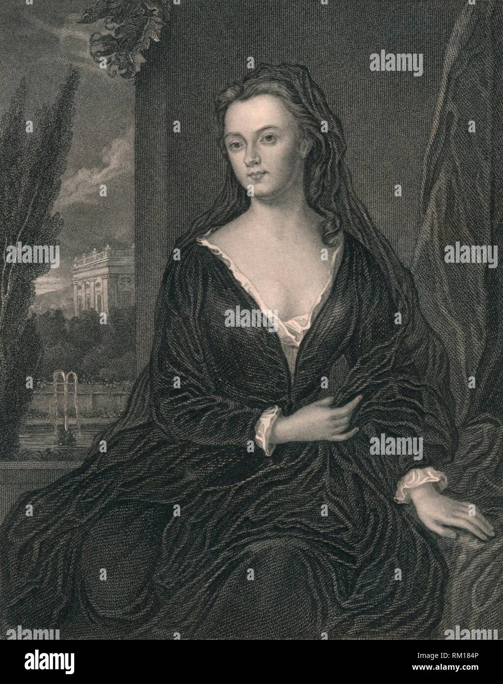 'Sarah Jennings, Duchess of Marlborough', (early-mid 19th century).  Creator: Henry Thomas Ryall. Stock Photo