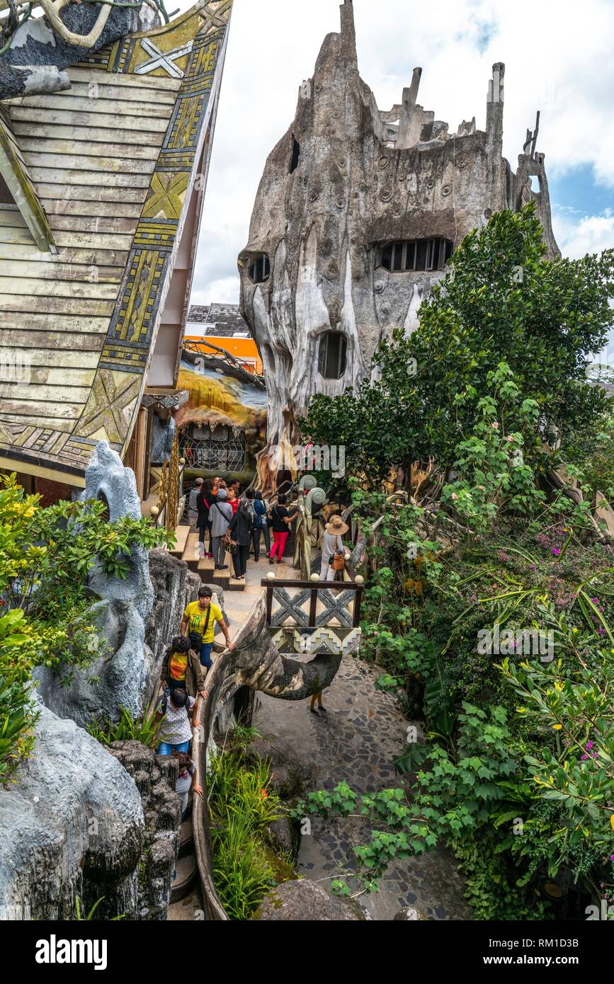 Hang Nga Villa Crazy House In Da Lat Vietnam Stock Photo