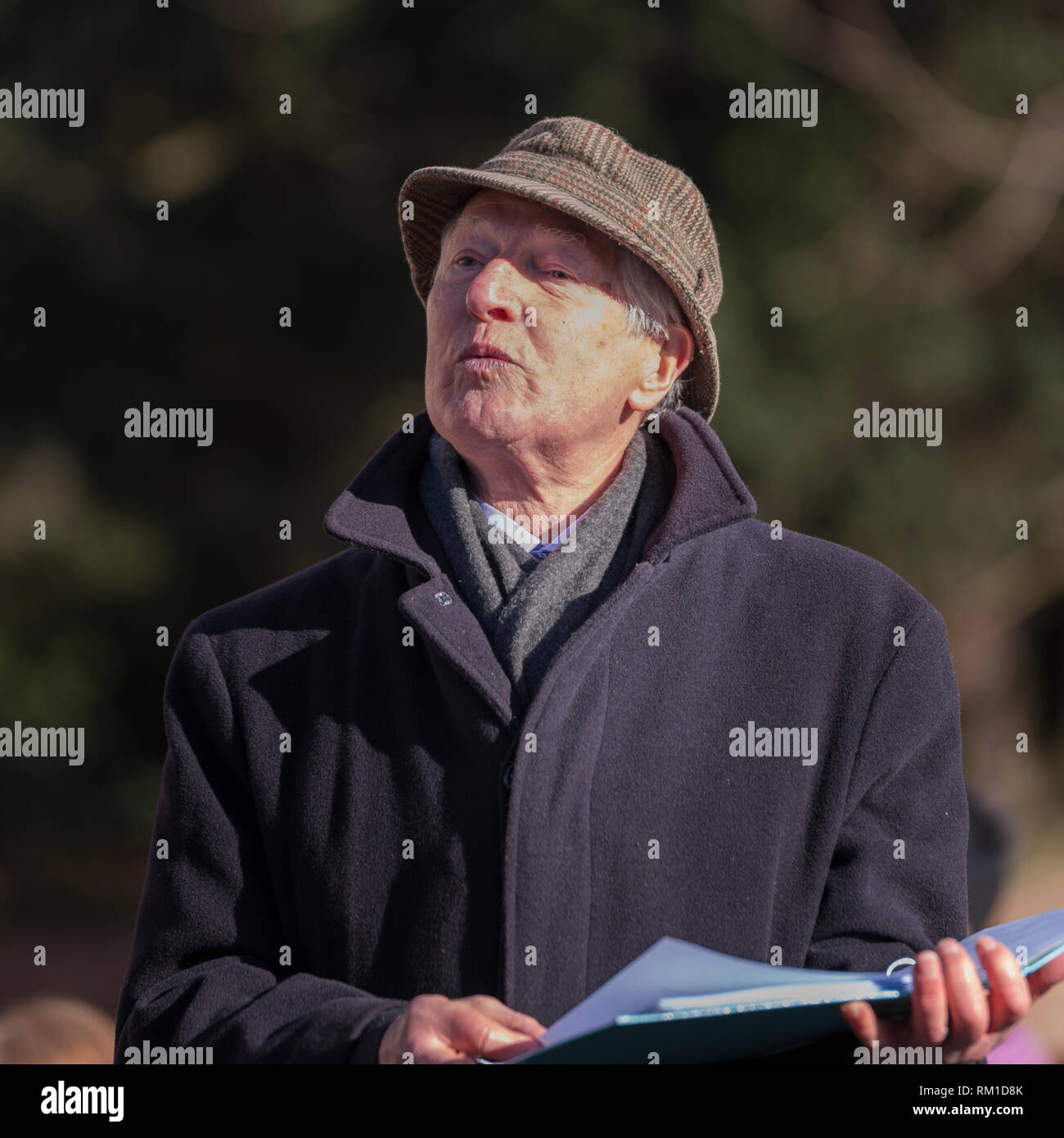 Professor Viv Thomas re-enacting the speech given by Joseph Arch at the  centenary celebrations Stock Photo - Alamy