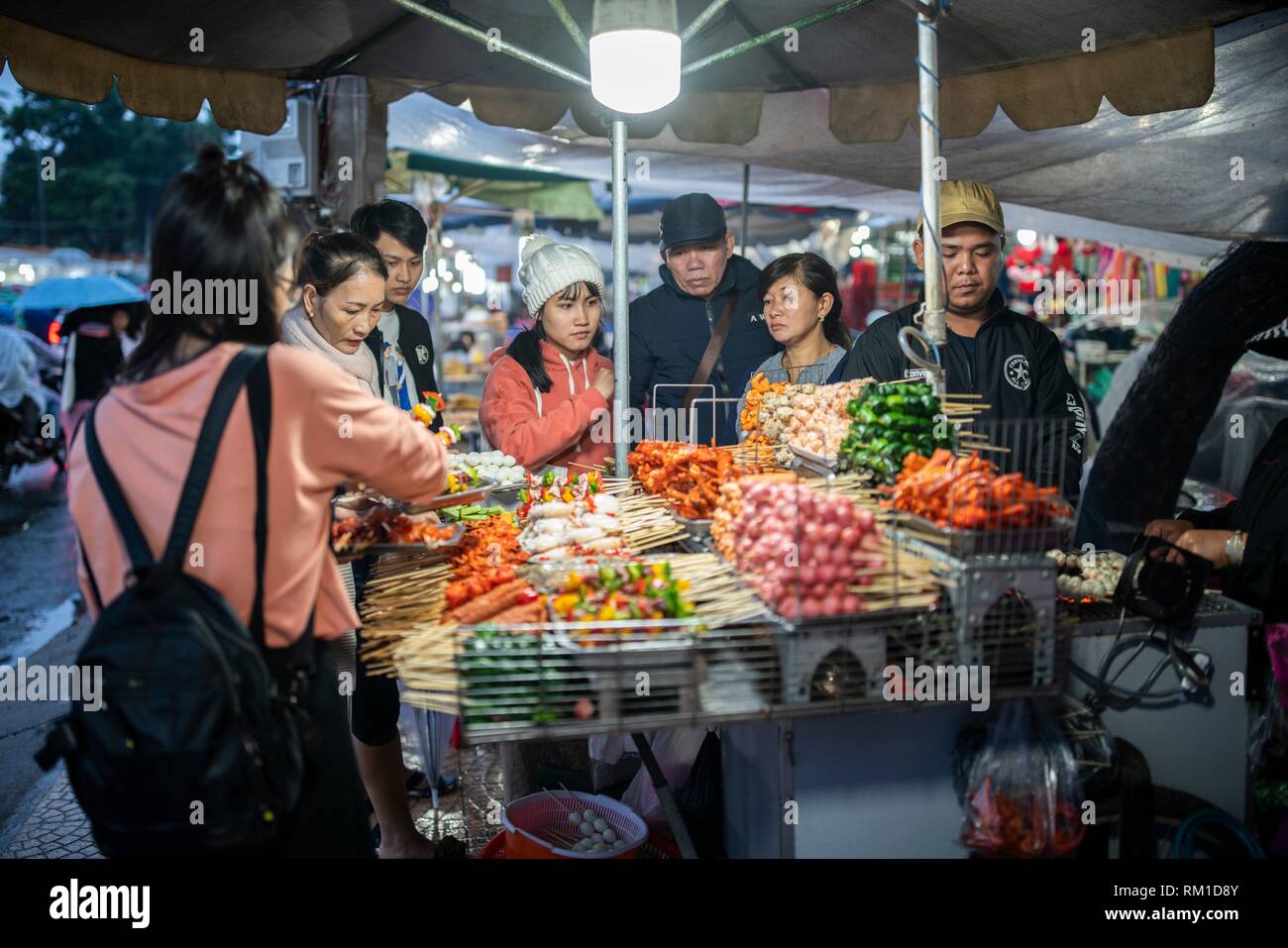 Da Lat night market, Vietnam Stock Photo Alamy
