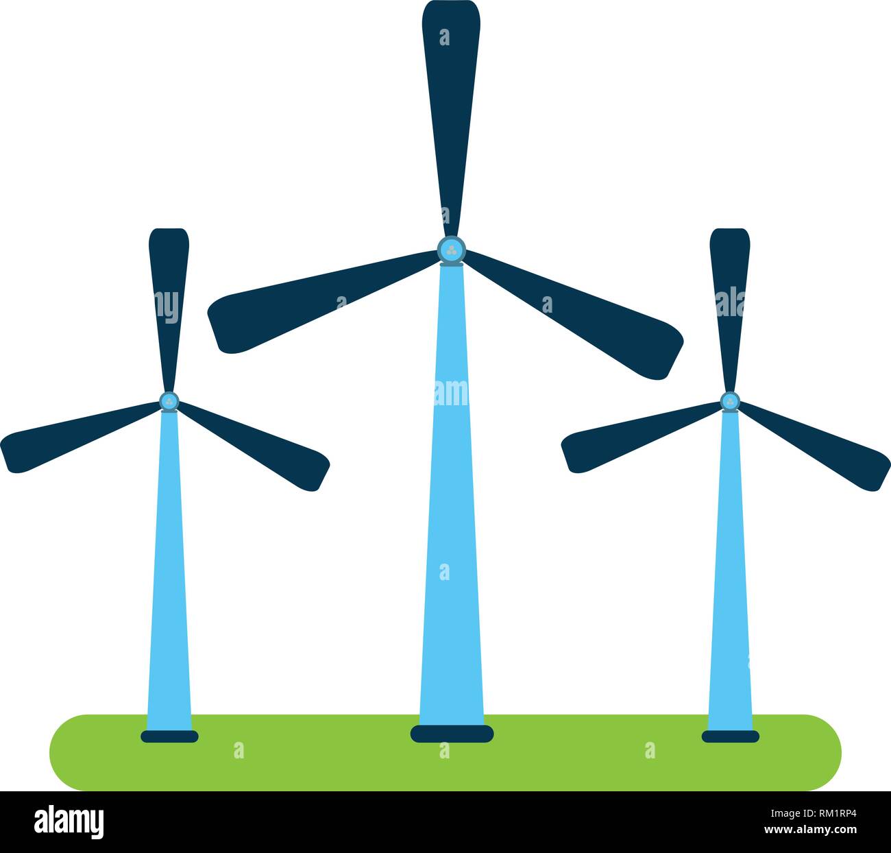 wind turbines eolic energy Stock Vector Image & Art - Alamy