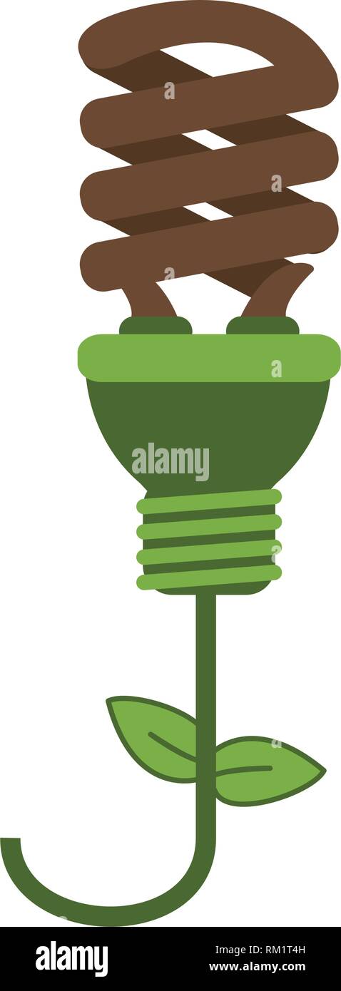 eco bulb light flower symbol Stock Vector Image & Art - Alamy