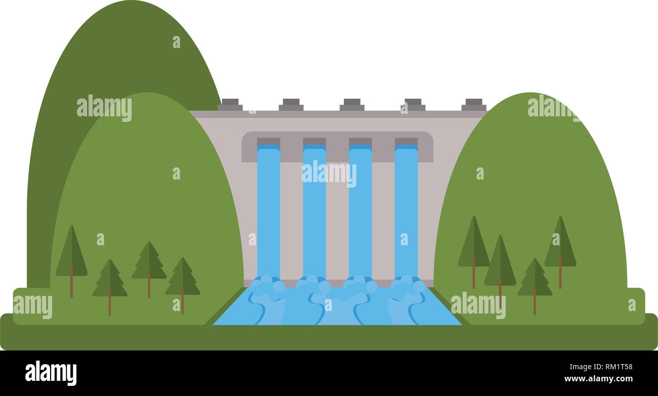 Hydroelectric green energy Stock Vector Image & Art - Alamy