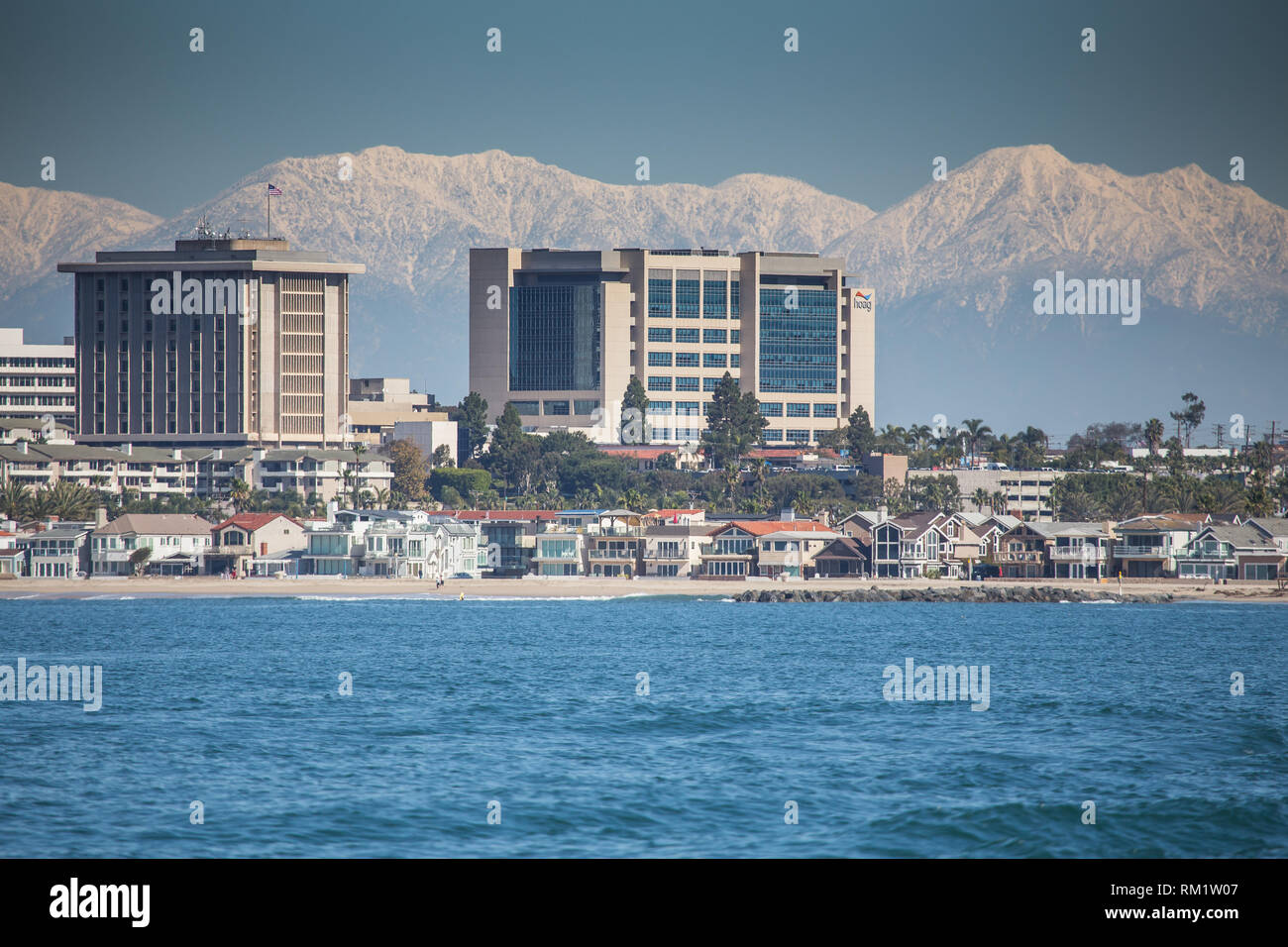 Hoag Hospital Newport Beach, Orange County, California USA. A winter