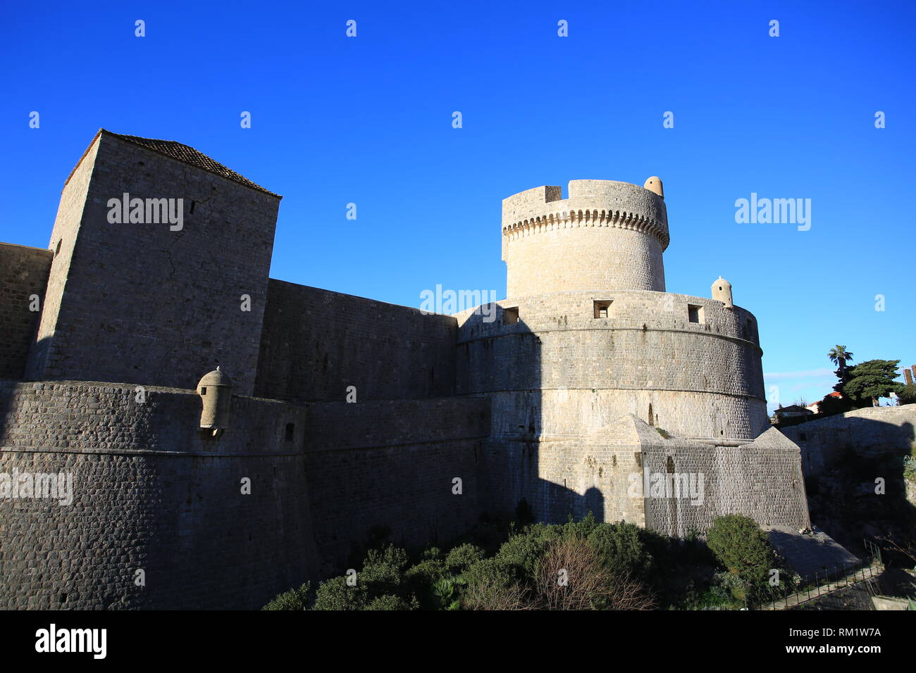 dubrovnik castle in croatia Stock Photo
