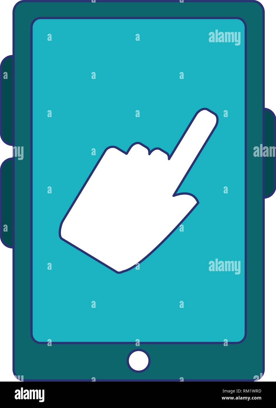 Hand Cursor Screen Stock Vector Images - Alamy