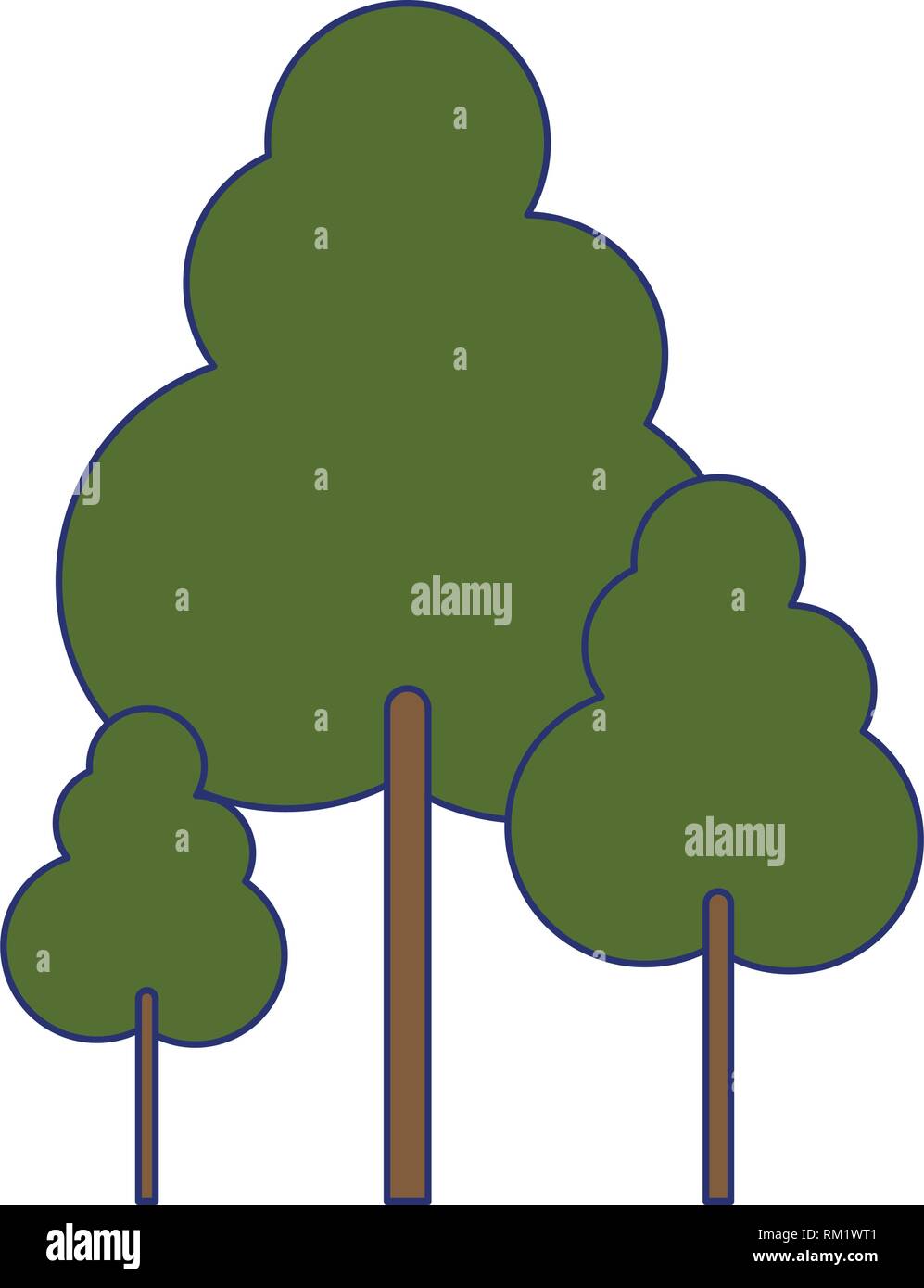 trees nature isolated Stock Vector Image & Art - Alamy