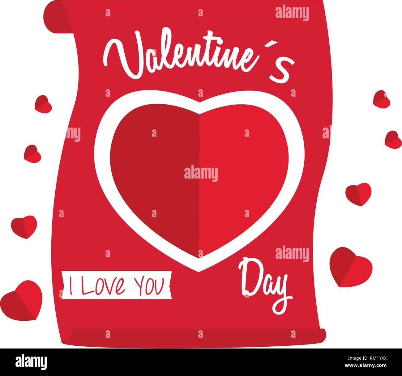 Valentine day card Stock Vector Image & Art - Alamy