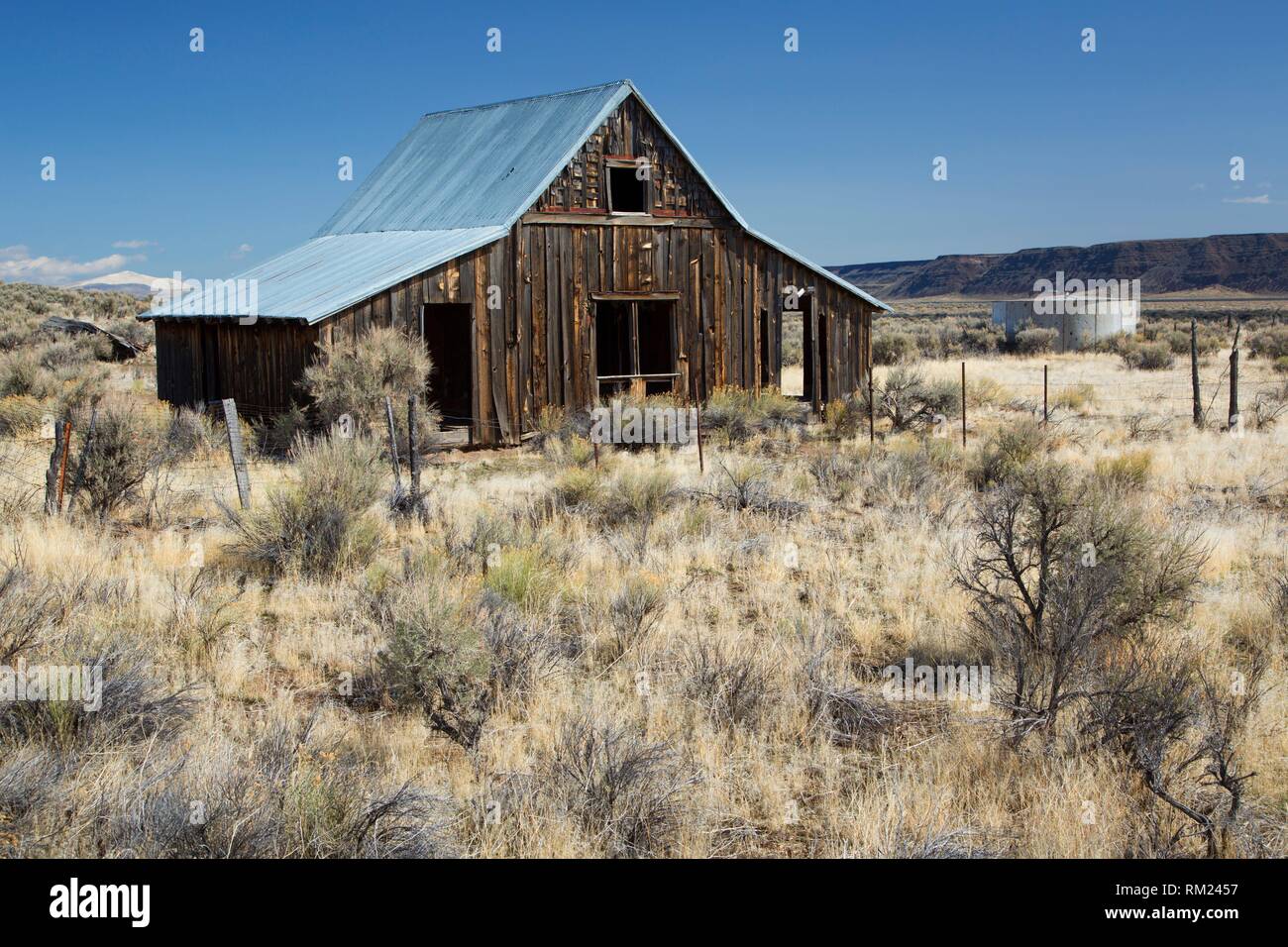 Ranch barn, Lakeview District Bureau of Land Management, Oregon. Stock Photo