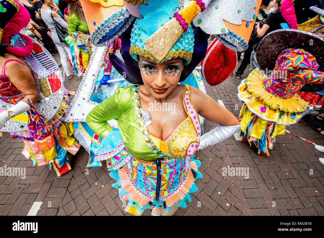 ROTTERDAM Street parade of the Summer Carnival in Rotterdam Stock