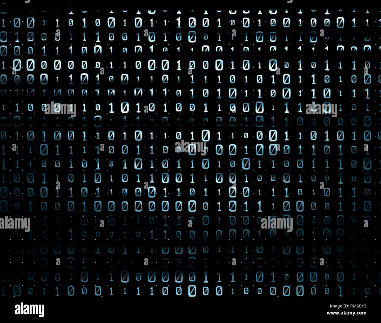 Network matrix composed of binary codes, data transmission and storage ...