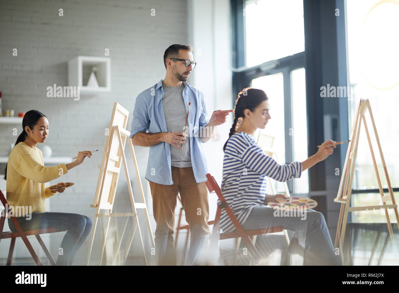 Advice to student Stock Photo