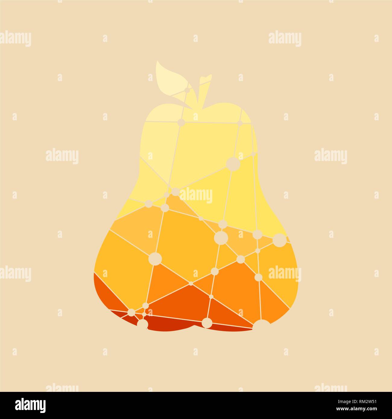 Vector pear multicolor illustration Stock Vector Image & Art - Alamy