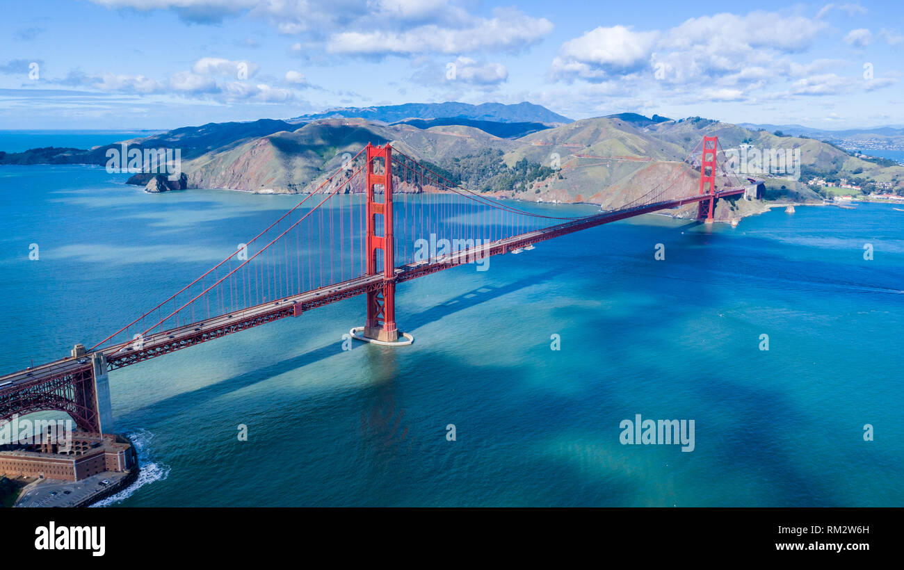 Golden Gate Bridge, San Francisco, CA, USA Stock Photo