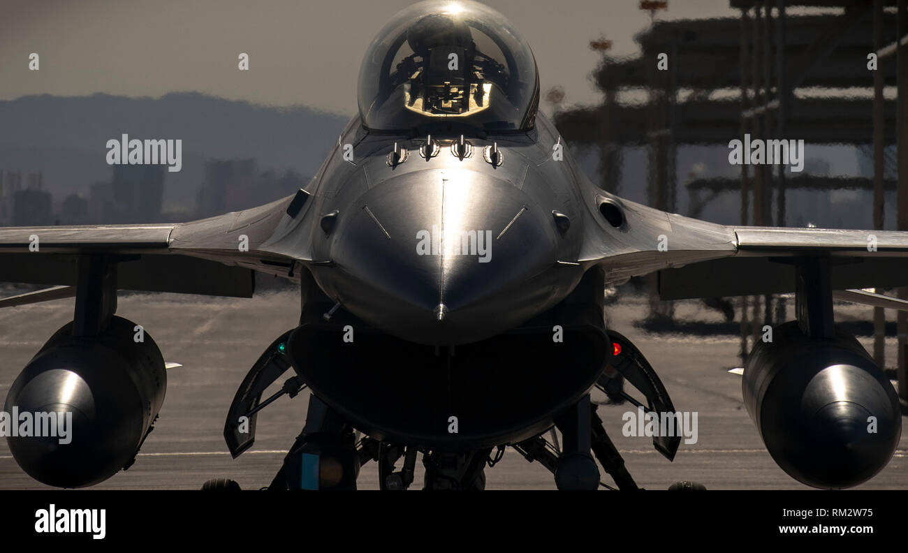 A U.S. Air Force pilot assigned to the 79th Fighter Squadron (FS ...