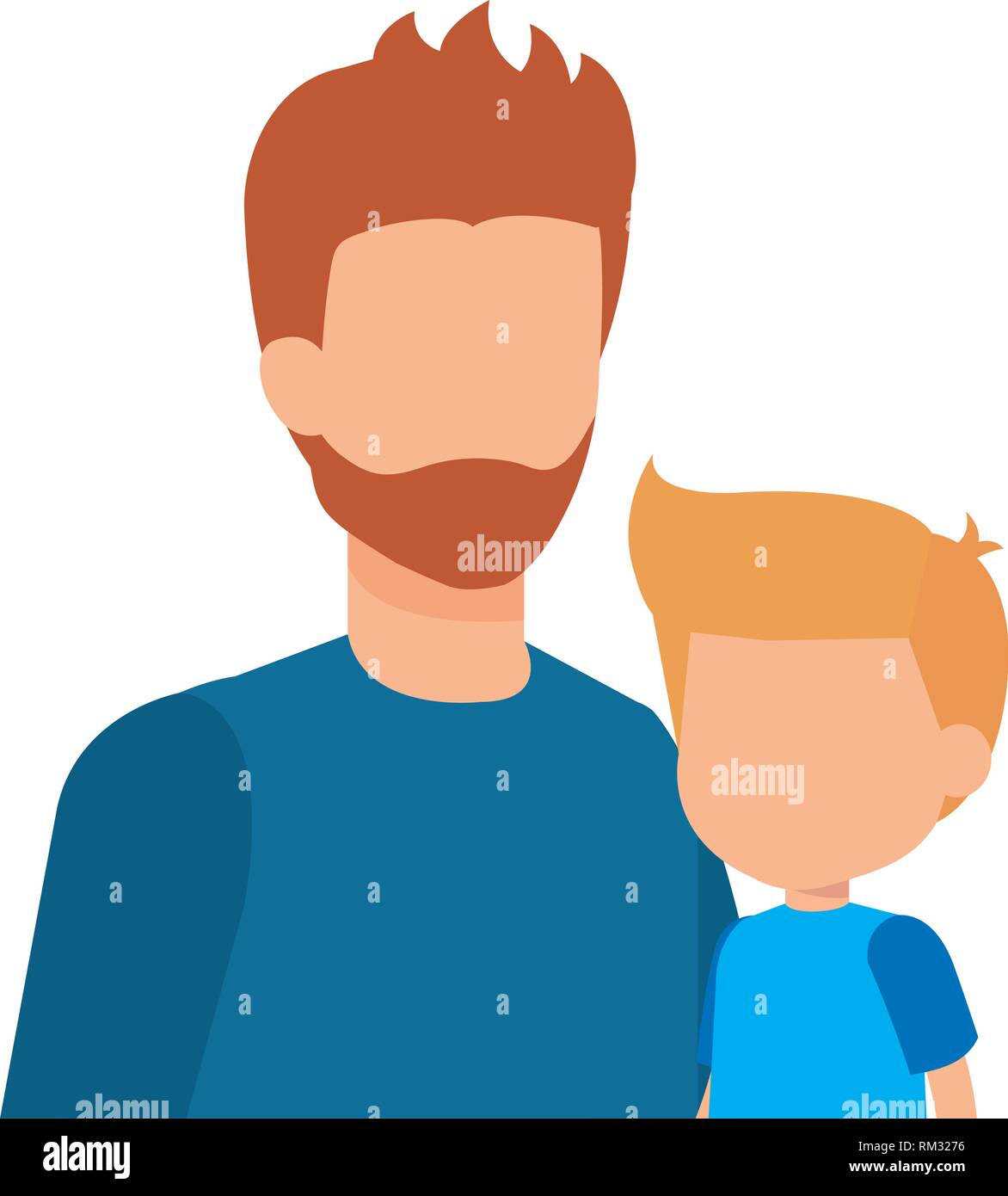 father with son characters vector illustration design Stock Vector ...