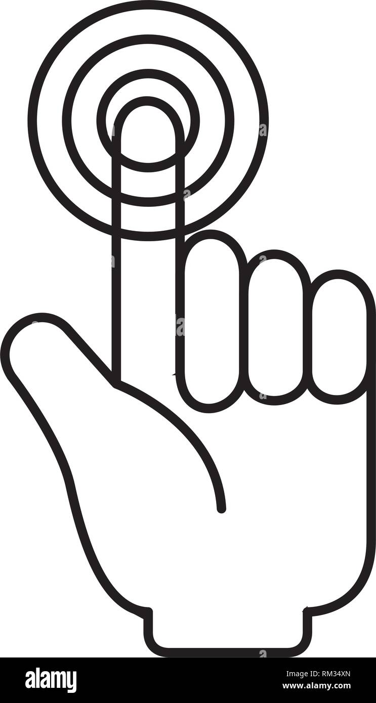 hand mouse cursor icon vector illustration design Stock Vector Image ...