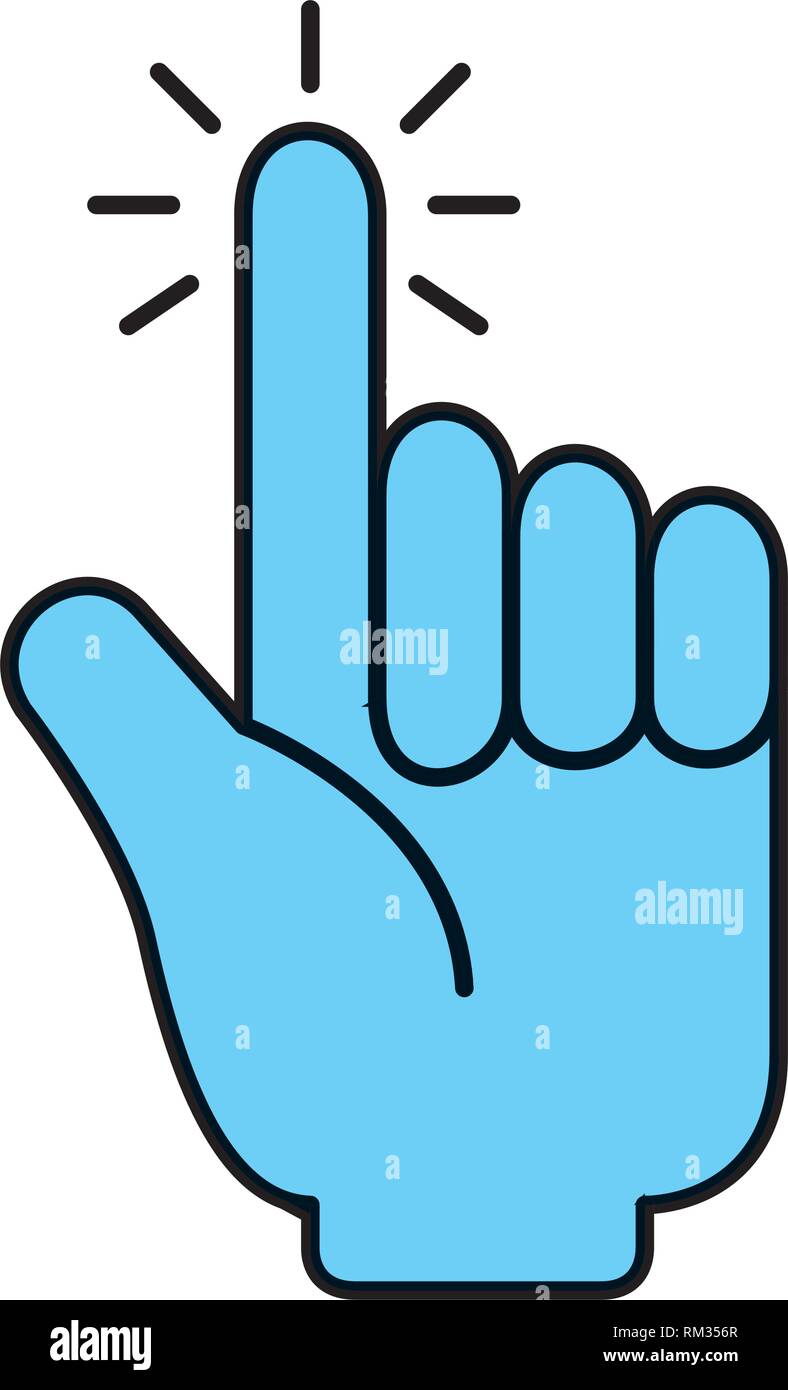 hand mouse cursor icon vector illustration design Stock Vector Image ...
