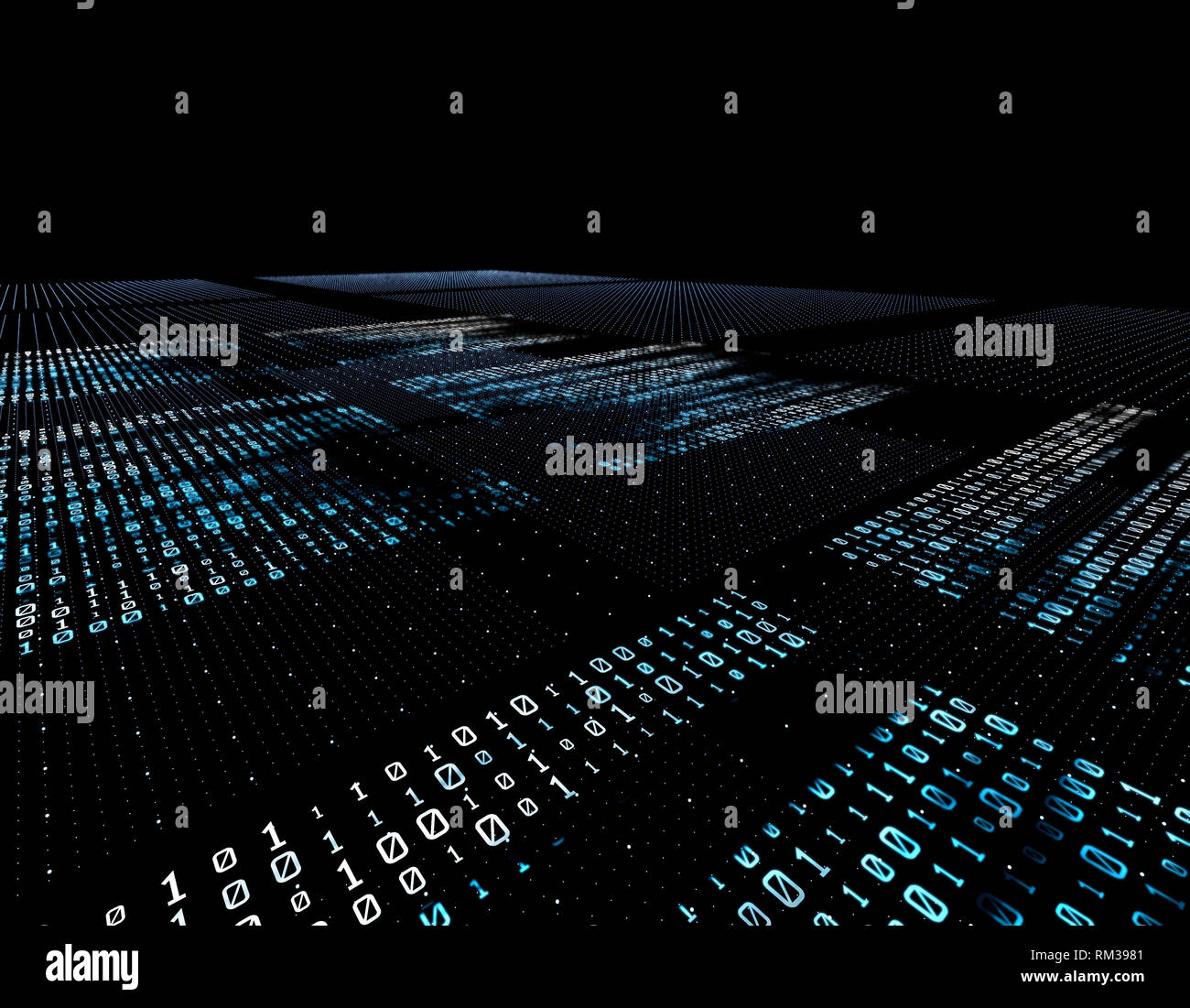 Big Data Technology and Network Communication Stock Photo