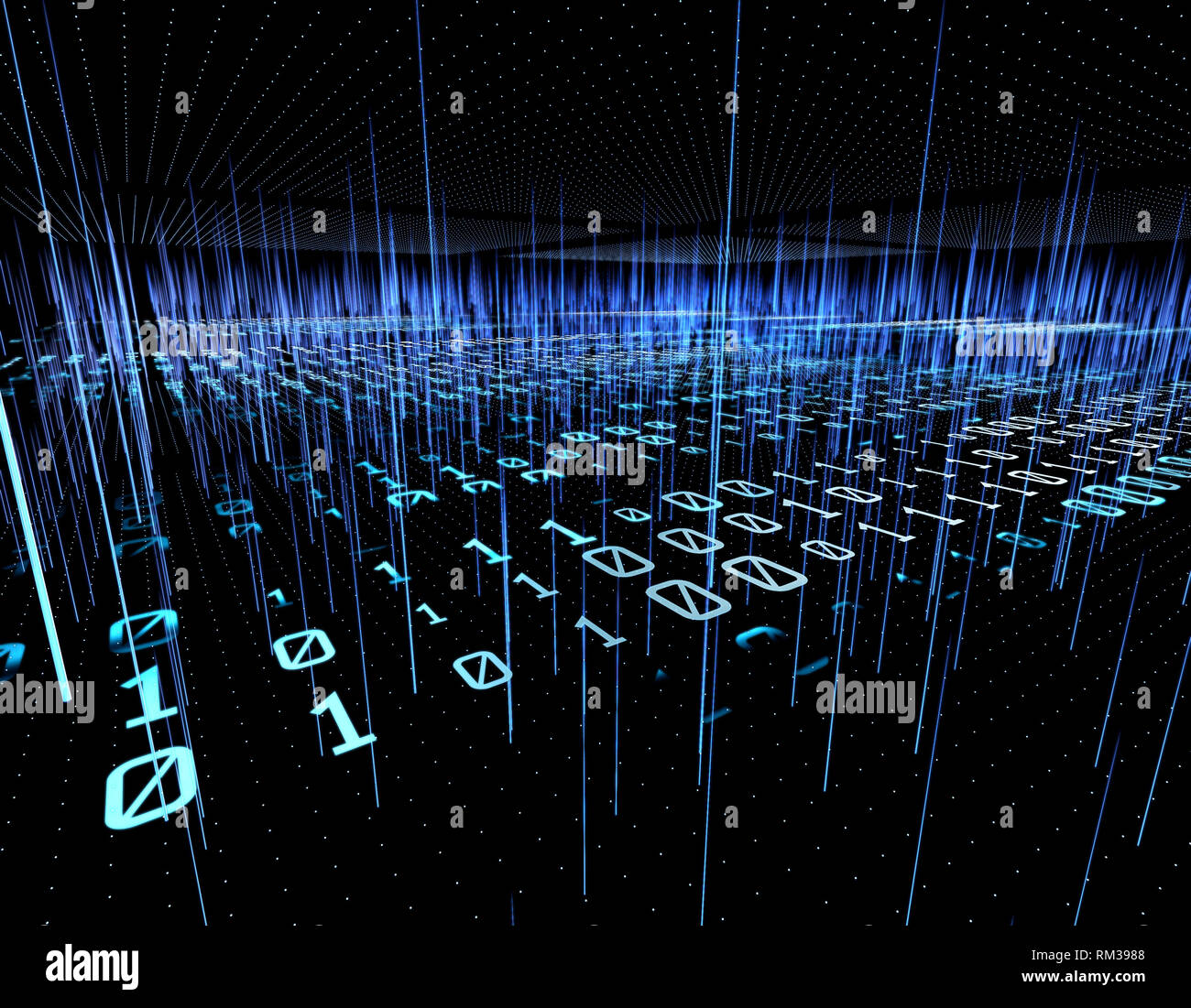 Big Data Technology and Network Communication Stock Photo