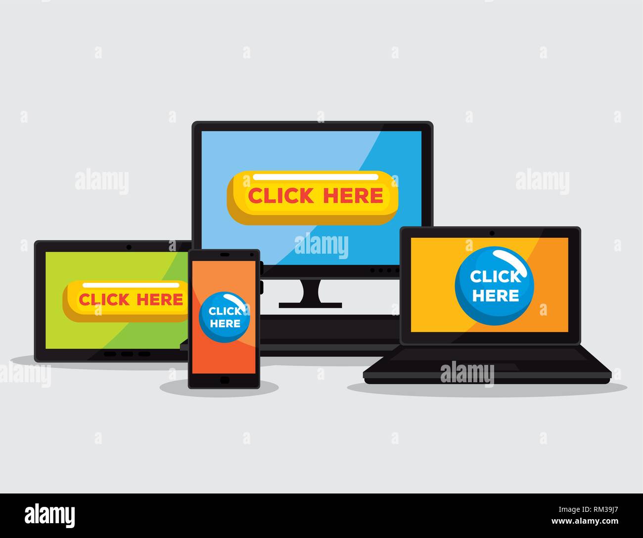 Technology smartphone cursor laptop hi-res stock photography and images ...