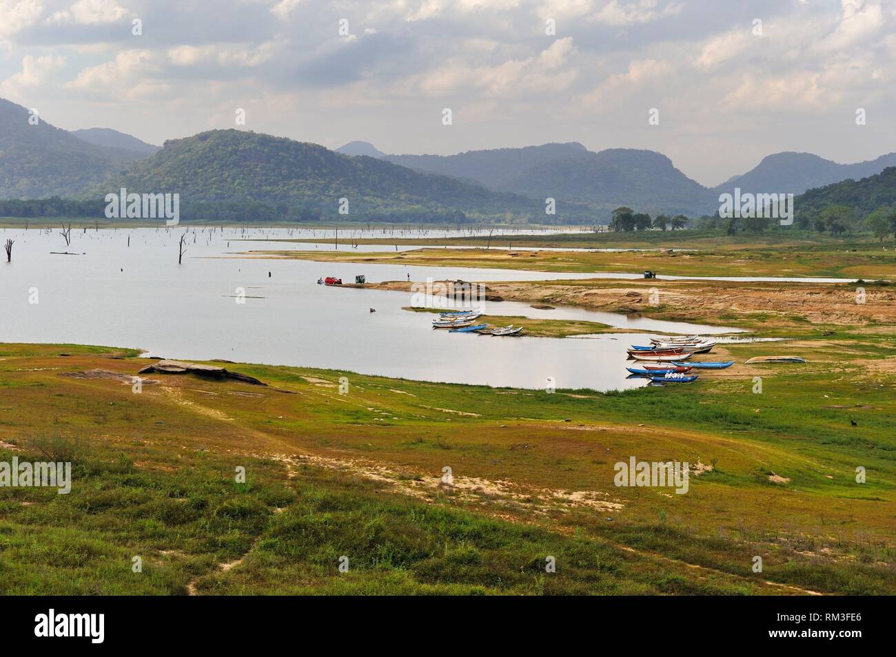 Senanayake Samudraya Lake, Gal Oya National Park, Sri Lanka, Indian subcontinent, South Asia. Stock Photo