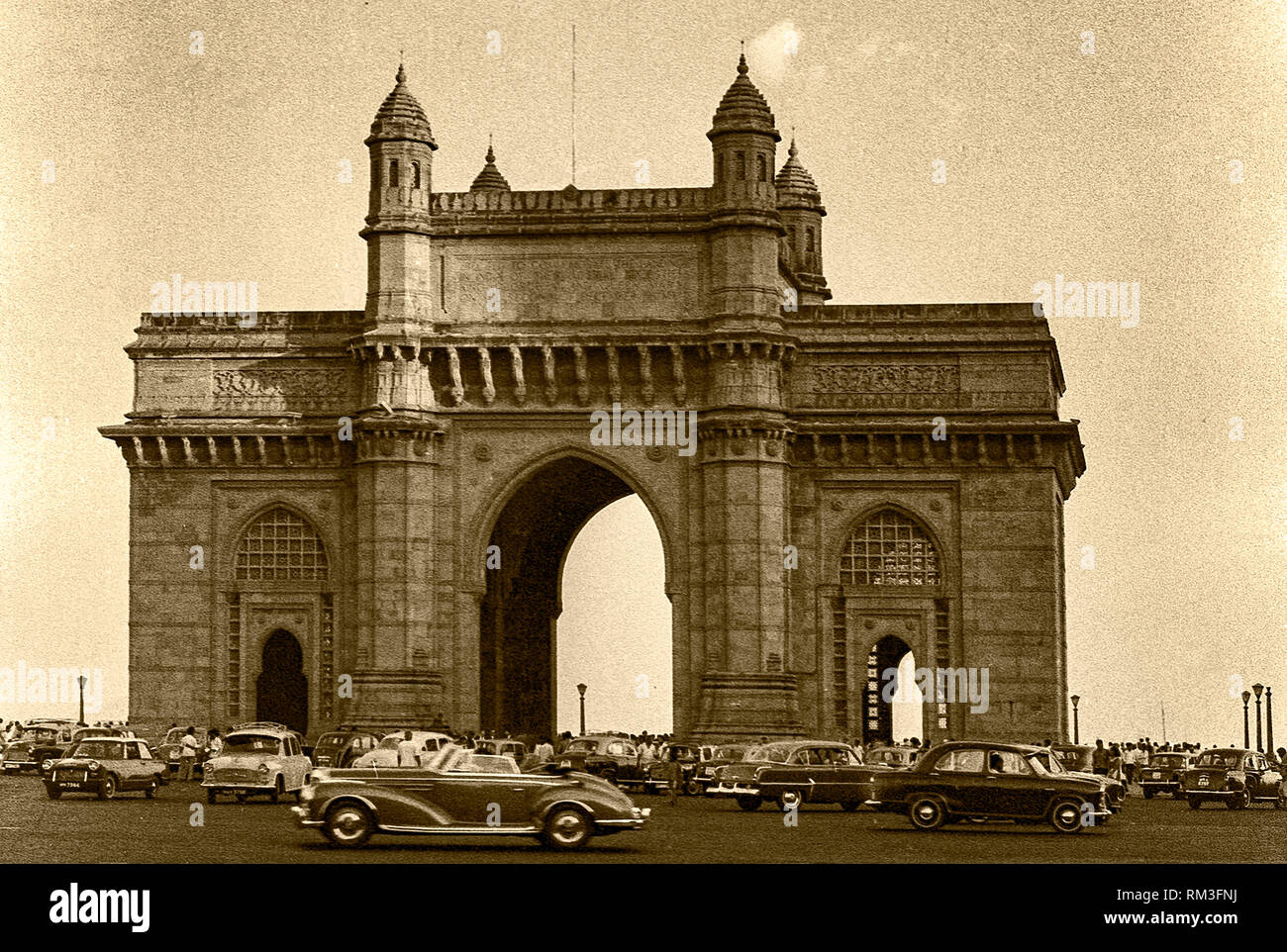 Gateway of India, Bombay, Mumbai, Maharashtra, India, Asia, Indian old vintage 1900s picture Stock Photo