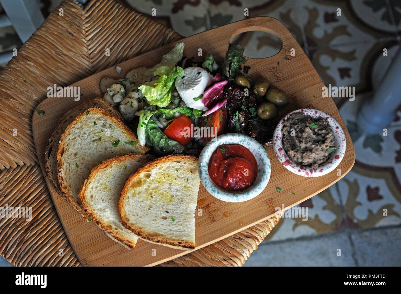 first course served at Diar ilBniet, shop and restaurant, Dingli