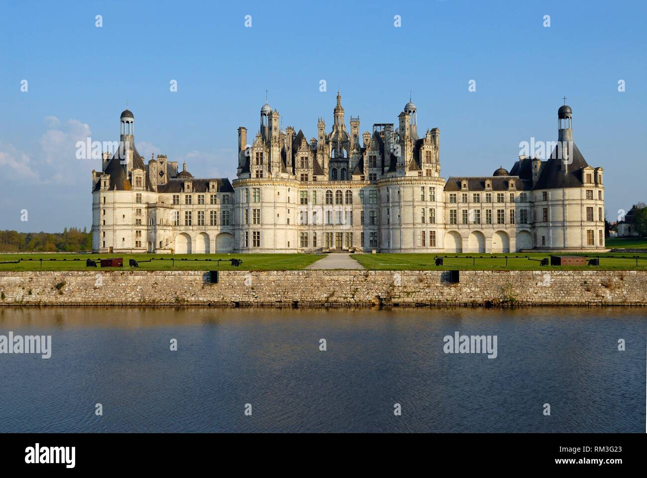 Chateau de Chambord, Loir-et-Cher department, Centre-Val de Loire region, France, Europe. Stock Photo